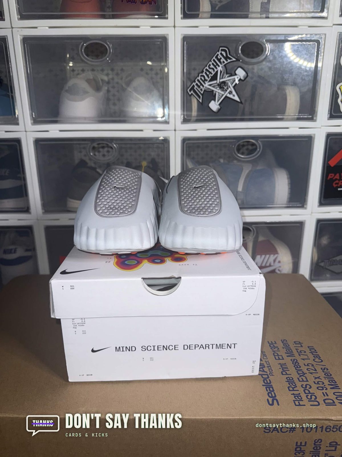 Nike Mind 001 Slide Light Smoke Grey women's, photo 3