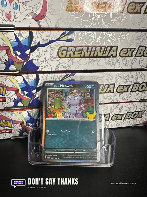 Alolan Meowth 089/128 card, 30th Celebration