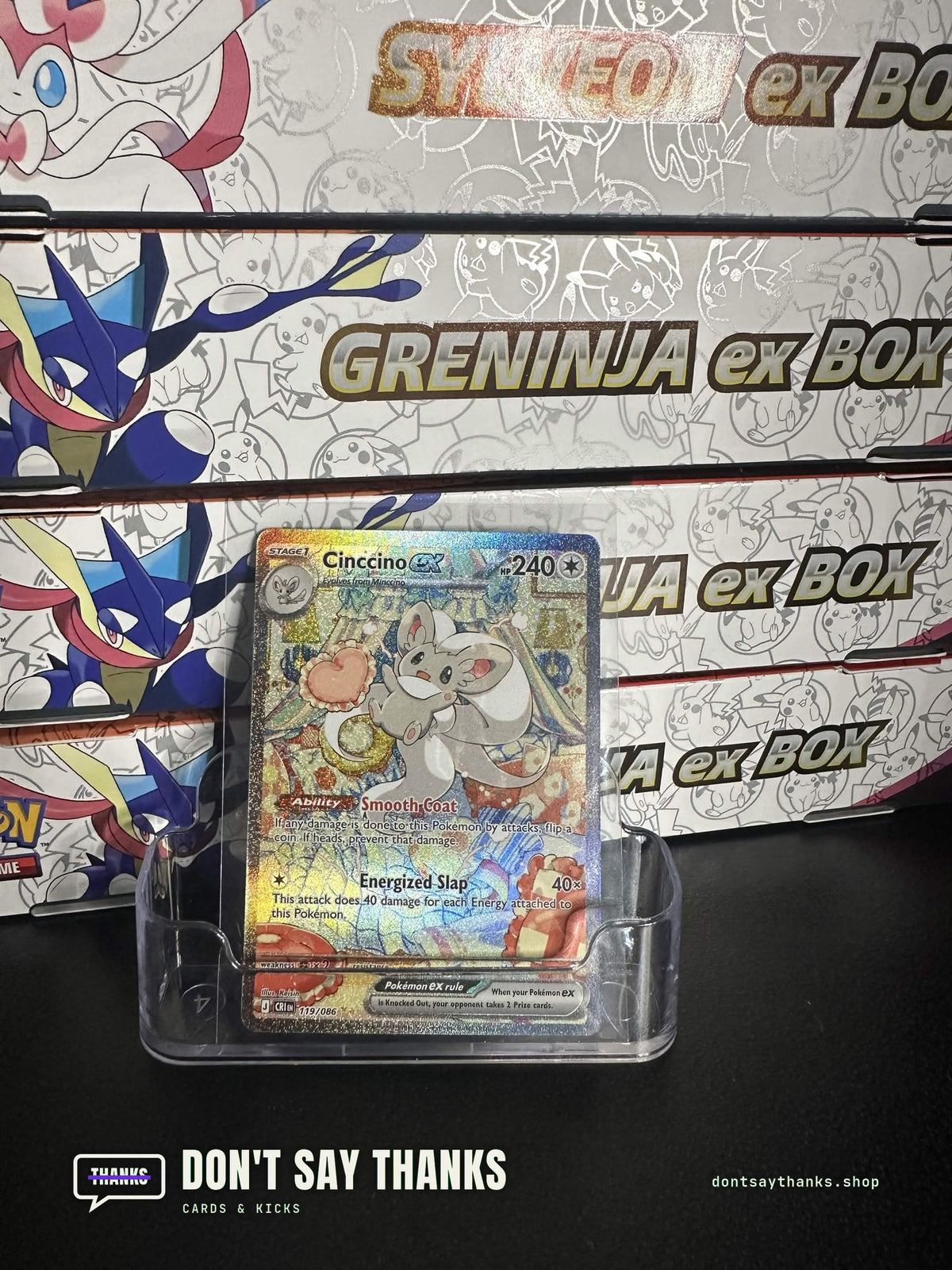 Cinccino ex 119/086 card, Chaos Rising