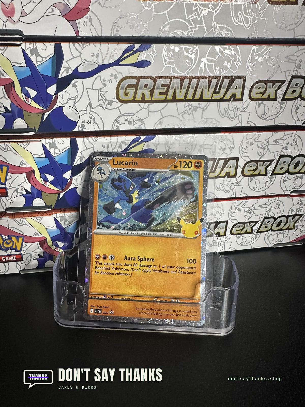 Lucario MEP 095 Black Star Promo card