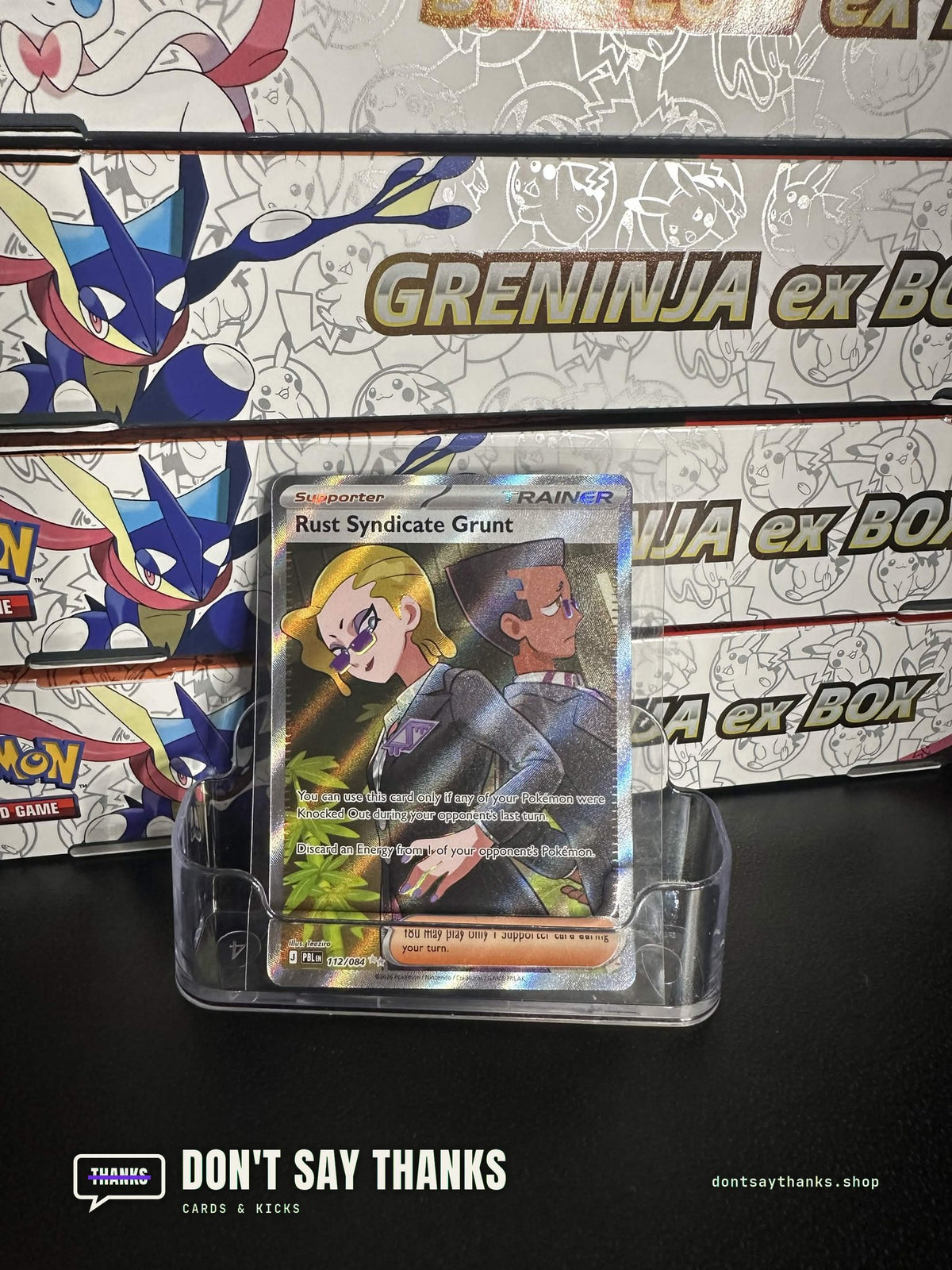 Rust Syndicate Grunt 112/084 card, Pitch Black