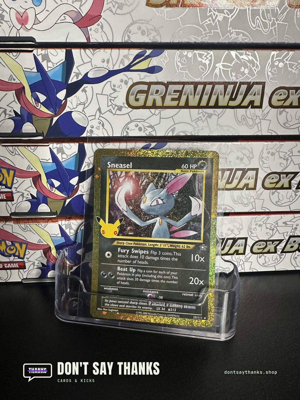 Sneasel 25/111 Classic Collection card, 30th Celebration