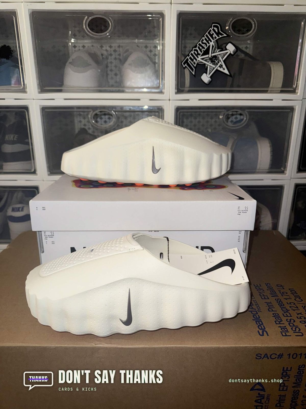 Nike Mind 001 Slide Sail, men's and women's pairs